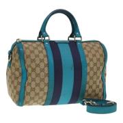 Gucci Vintage Pre-owned Canvas gucci-vskor Beige, Dam