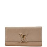 Louis Vuitton Vintage Pre-owned Laeder plnbcker Beige, Dam