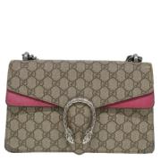 Gucci Vintage Pre-owned Canvas gucci-vskor Beige, Dam