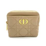 Dior Vintage Pre-owned Laeder plnbcker Beige, Dam