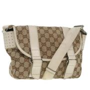 Gucci Vintage Pre-owned Canvas gucci-vskor Beige, Dam