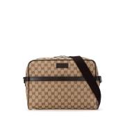 Gucci Vintage Pre-owned Canvas gucci-vskor Beige, Dam