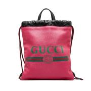 Gucci Vintage Pre-owned Laeder ryggsckar Pink, Dam