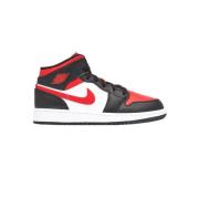 Jordan Mid Alternate Bred Toe Sneakers Red, Herr