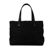 Chanel Vintage Pre-owned Canvas chanel-vskor Black, Dam