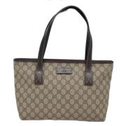 Gucci Vintage Pre-owned Canvas totevskor Beige, Dam