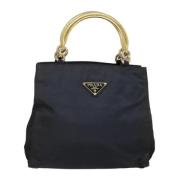 Prada Vintage Pre-owned Tyg prada-vskor Blue, Dam