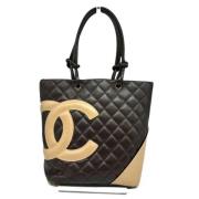 Chanel Vintage Pre-owned Laeder totevskor Brown, Dam