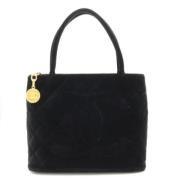 Chanel Vintage Pre-owned Canvas chanel-vskor Black, Dam