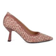 Sangiorgio Rosa Vävt Tyg Pumps Pink, Dam