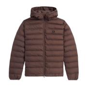 Fred Perry Brun Huva Isolerad Jacka Brown, Herr