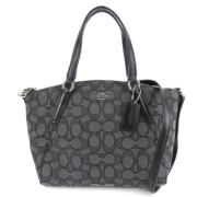 Coach Pre-owned Pre-owned Canvas handvskor Gray, Dam