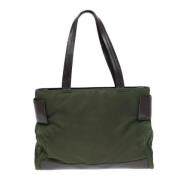 Prada Vintage Pre-owned Tyg prada-vskor Green, Dam