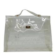 Hermès Vintage Pre-owned Vinyl handvskor White, Dam