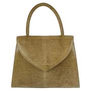 Yves Saint Laurent Vintage Pre-owned Laeder handvskor Beige, Dam