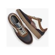 Van Bommel Cognac Sneaker med Zigzag Mönster Multicolor, Herr