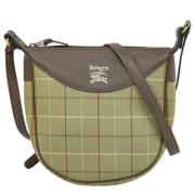 Burberry Vintage Pre-owned Canvas axelremsvskor Green, Dam