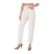 Agolde Vita High Rise Baggy Jeans White, Dam