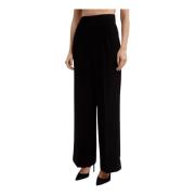 Roland Mouret Högmidjade svarta vida byxor Black, Dam