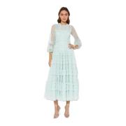 Needle & Thread Mint Paljett Maxi Klänning Green, Dam