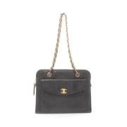 Chanel Vintage Pre-owned Tyg chanel-vskor Black, Dam