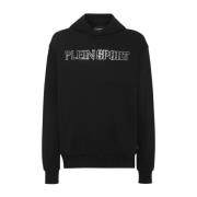 Plein Sport Svart Tiger Hoodie Stilren Klassisk Grafik Black, Herr