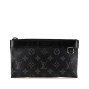 Louis Vuitton Vintage Pre-owned Canvas kuvertvskor Black, Dam