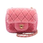 Chanel Vintage Pre-owned Canvas crossbodyvskor Pink, Dam