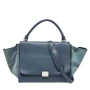 Celine Vintage Pre-owned Laeder handvskor Blue, Dam