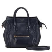 Celine Vintage Pre-owned Laeder handvskor Blue, Dam