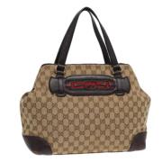 Gucci Vintage Pre-owned Canvas gucci-vskor Beige, Dam