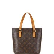 Louis Vuitton Vintage Pre-owned Canvas handvskor Brown, Dam