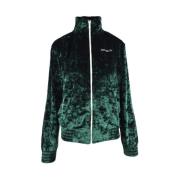 MC2 Saint Barth Grön Sweater Bomber med Dragkedja Green, Dam