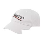 Balenciaga Political Stencil Cap White, Herr