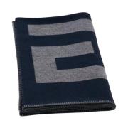 Givenchy Omvändbar ullscarf med logotyp Gray, Herr