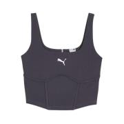 PUMA Corset Skjortor för en Daring Look Gray, Dam