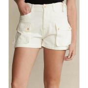 Ralph Lauren Shorts med mellanhög midja White, Dam