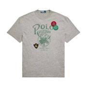 Ralph Lauren T-shirt i bomull med tryck Gray, Herr