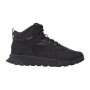 Timberland Svarta Lincoln Mid Vandringssneakers Black, Herr