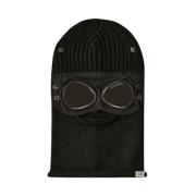 C.p. Company Merino Wool Goggle Balaclava Black, Herr