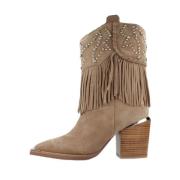 Alma EN Pena Western Style Cowboy Boots Brown, Dam