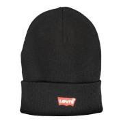 Levi's Elegant Svart Keps med Broderat Logotyp Black, Unisex