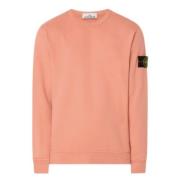 Stone Island Peach Pink Crewneck Sweater Pink, Herr