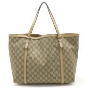 Gucci Vintage Pre-owned Canvas totevskor Beige, Dam