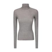 Sportmax Grå Ull Sweatshirt Höj Garderob Gray, Dam