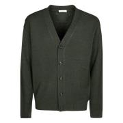 Paolo Pecora Grön V-ringad Cardigan Tröja Green, Herr