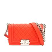 Chanel Vintage Pre-owned Laeder crossbodyvskor Orange, Dam