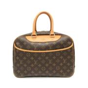 Louis Vuitton Vintage Pre-owned Tyg handvskor Brown, Dam