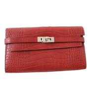 Hermès Vintage Pre-owned Laeder plnbcker Red, Dam