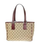 Gucci Vintage Pre-owned Canvas gucci-vskor Brown, Dam